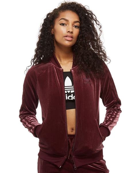 adidas originals velvet superstar track top